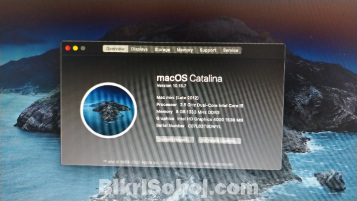 iMac Core i5 8gb Ram 250gb SSD 1.5gb Graphic